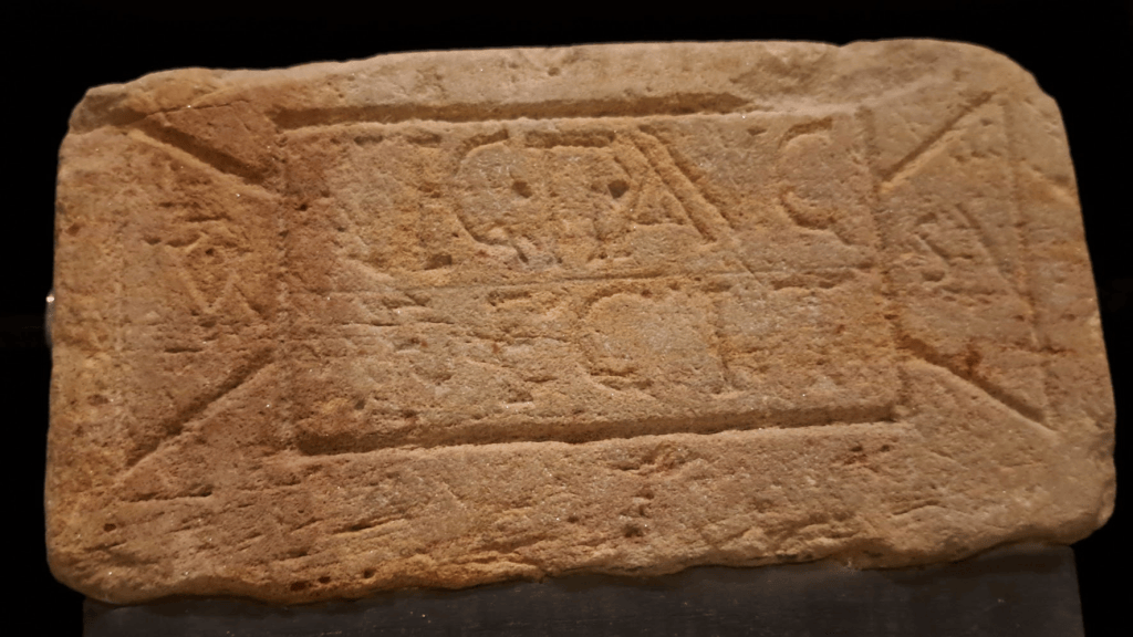Building stone of the 2nd Legion, Cramond LEG II AVG FECIT The 2nd Augustan Legion built this