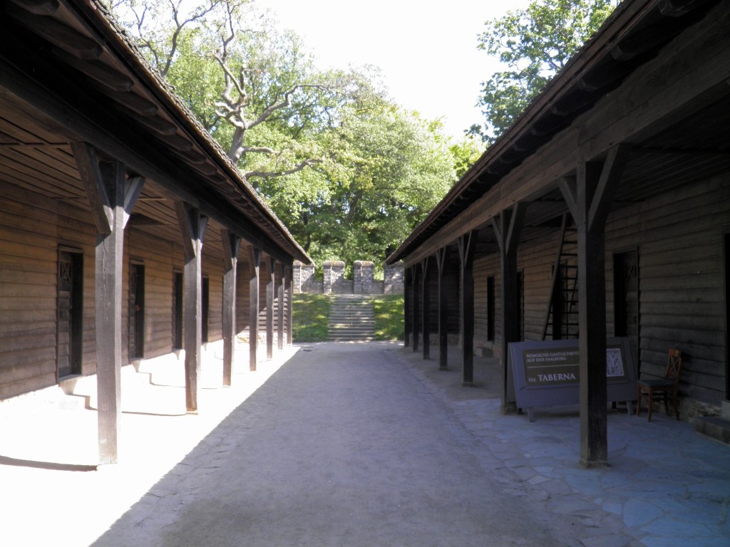 Timber Barracks -Saalburg Roman Fort museum in Germany