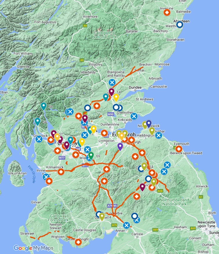 Coins found from Agricola's time - click on Map for interactive version