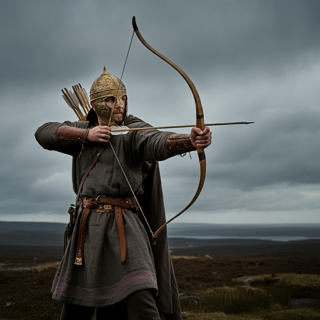 Reconstruction illustration of an archer