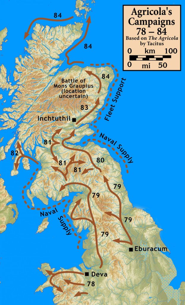 Route of Agricola 
CC BY-SA 3.0, https://commons.wikimedia.org/w/index.php?curid=8494910