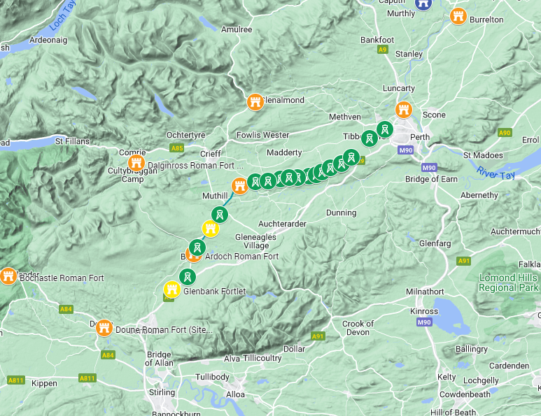 Click image for interactive map of Gask Ridge