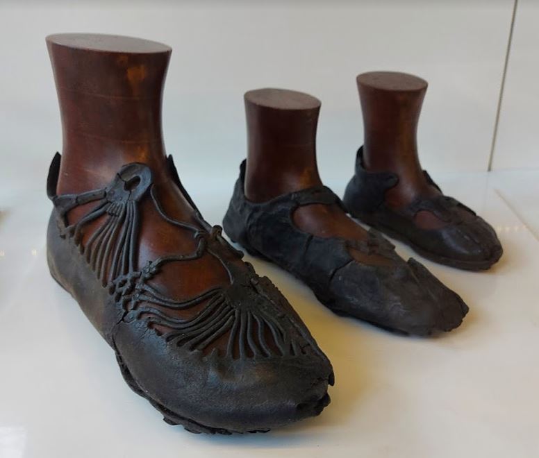 image of Shoes found at Bar Hill Roman fort on the Antonine Wall
