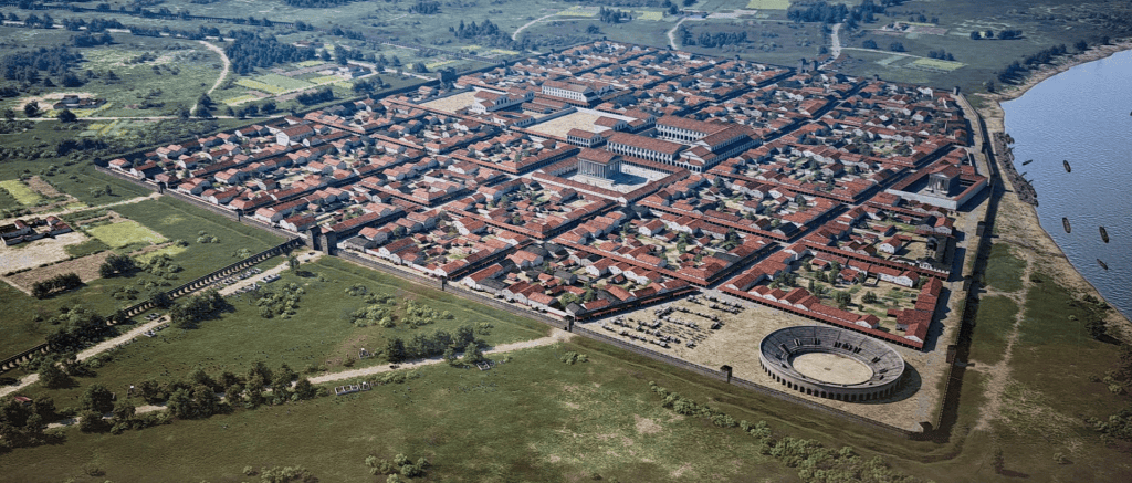 mock image of Xanten, Germany where the Cugerni came from