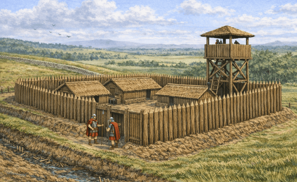Mock up of a fortlet