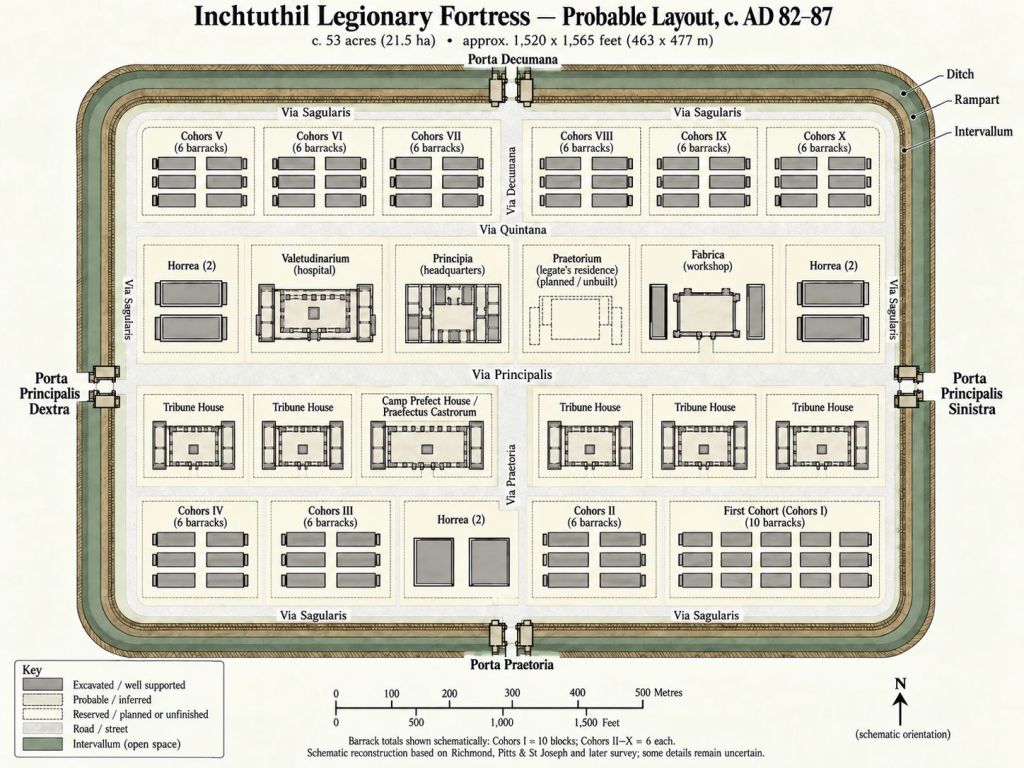 inchtuthil legionary fort layout